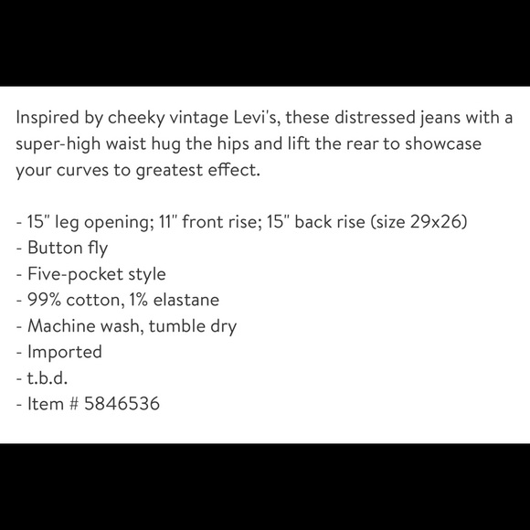 Levi’s Wedgie High Waist Crop Straight Leg Jeans - Picture 8 of 8